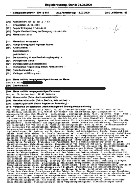 Brand certificate with brand classes